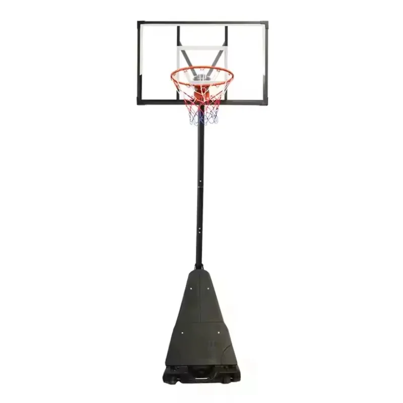 Adult 110*70cm Backboard Basketball Stand Portable Basketball Hoop Transparent PVC Board With Iron Frame