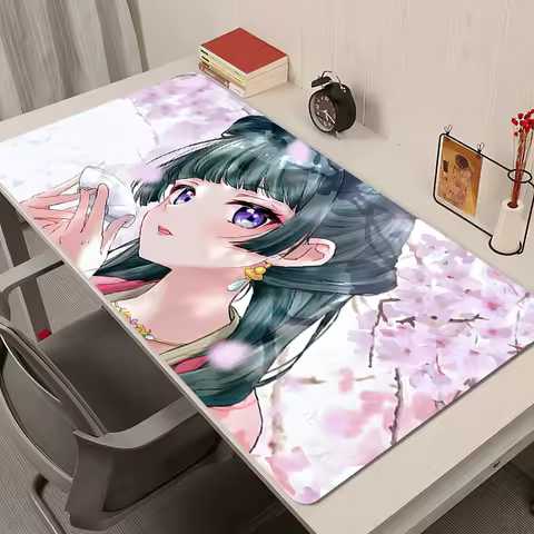 Mouse Pad Anime Girl Cute Maomao Keyboard Pad Laptop Gaming Rubber Extended Mousepad PC Kawaii Pink Sakura Desk Mouse Mat Gift
