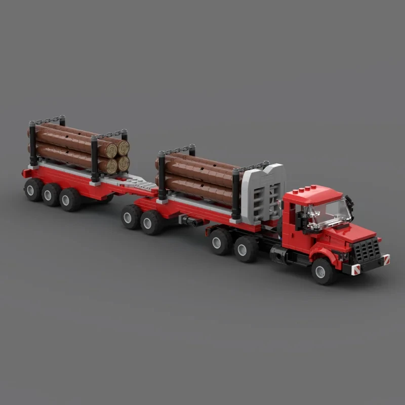 

539PCS MOC all-terrain transporter Grizzly heavy logging truck assembly building block toys children's birthday gift