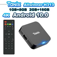 Tanix TX1 Android TV Box Allwinner H313 Quad Core 2.4G Wifi Mini Smart TV Box Alimentación por DC 5V 2A