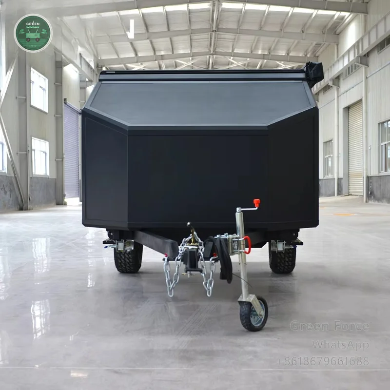 High-Strength Inflatable Camper Trailer 4-Person Sandwich-Construction RV with Waterproof Shell and All-Terrain Mobility