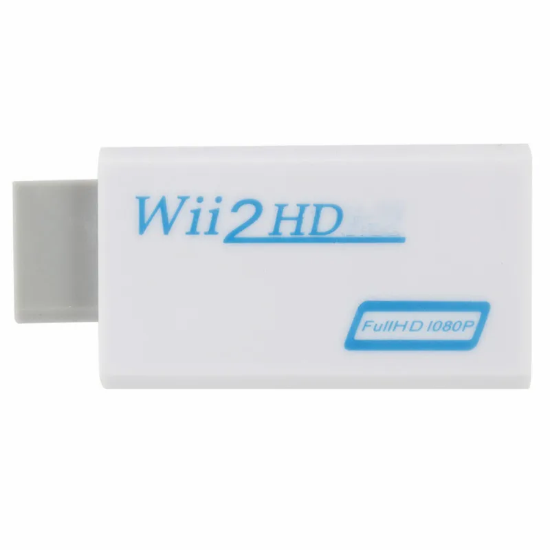 1080P HD Wii na HDMI Adapter z adapterem na HDMI do złącza Monitor HDTV 3.5mm wideo Audio Wii2HDMI