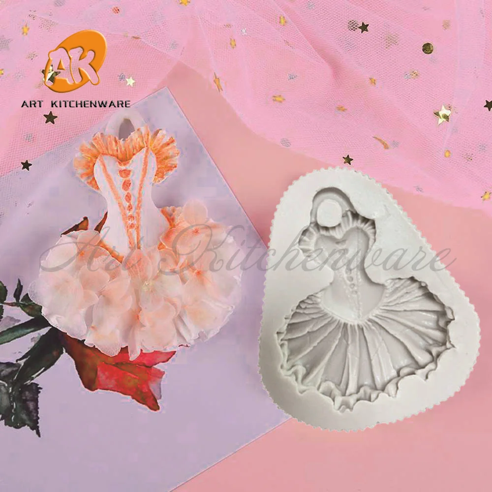 Fashion Corset underwear Silicone Mold Fondant Cake Decoration  Mold Hand Made Decorating 3D Chocolate Mold