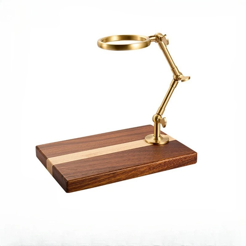 

Hand punch rack, filter cup rack, coffee rack, solid wood base.