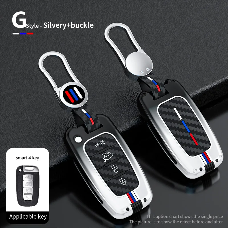 

For Hyundai Genesis Coupe Sonata ix35 For KIA Forte Sportage K2 K5 Soft TPU Car Smart Key Fob Shell Case Cover