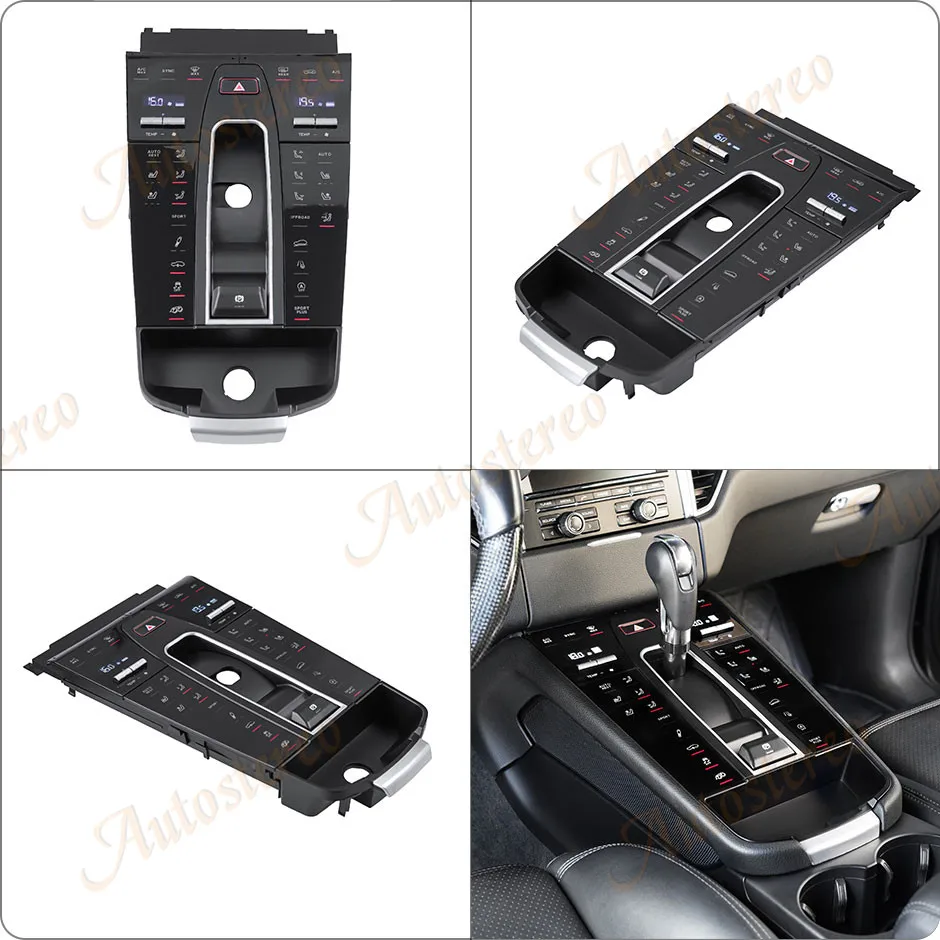 Car Digital Console Front AC Panel Full Touch 2024 Style Upgrade For Porsche Macan 2014-2021 Multimedia Player Touch Control