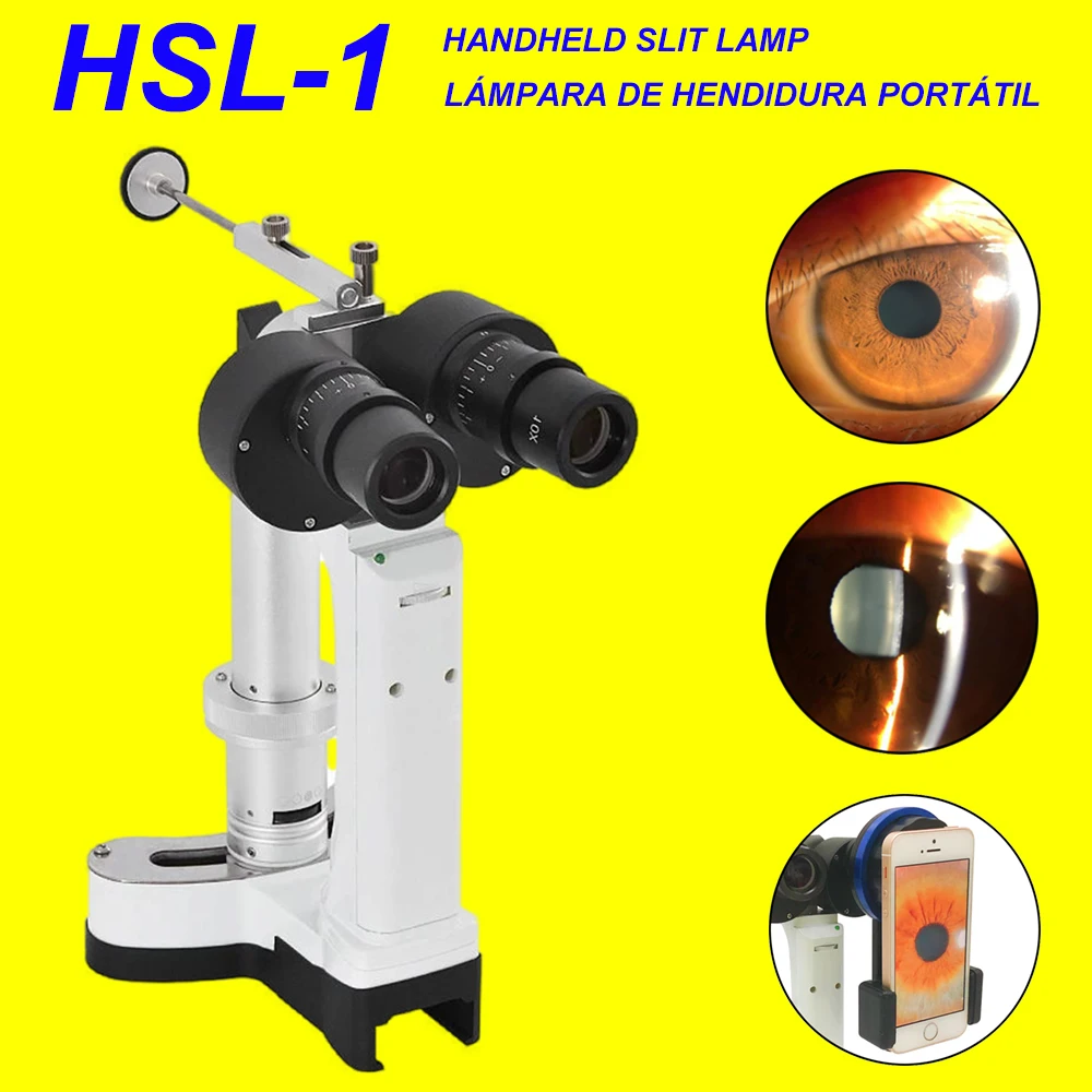 

Free Shipping Portable Handheld Slit Lamp With Smart IPhone Smartphone Camera Adapter