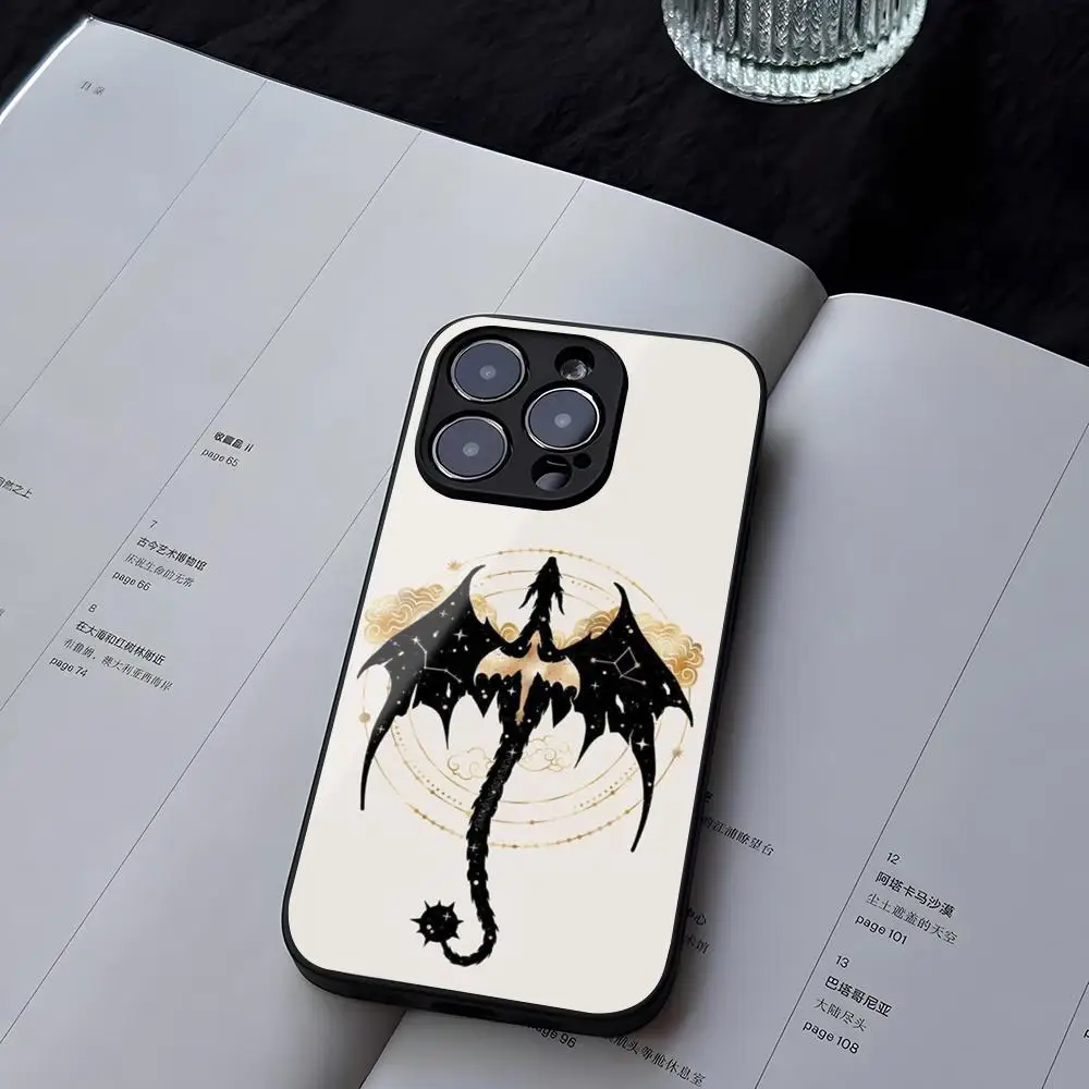 

F-Fourth Wing Phone Case Tempered Glass For iPhone 13 14 12 15 11 Pro XS Max Plus Mini X XR 8 7 6s SE2020 Coque