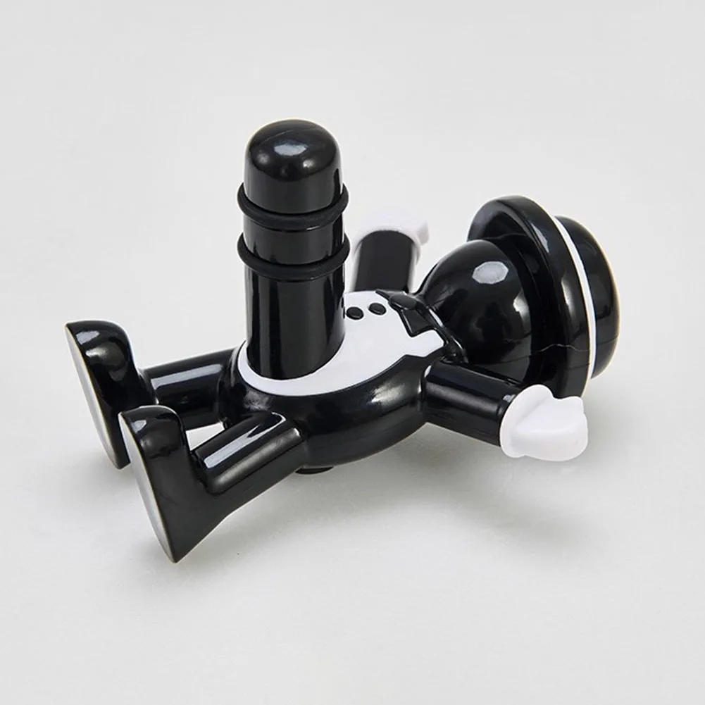 Black Cool Man Bottle Opener Effortless Wine Screw Remover Red Wine Stopper Beer Bottle Open Tool view 4