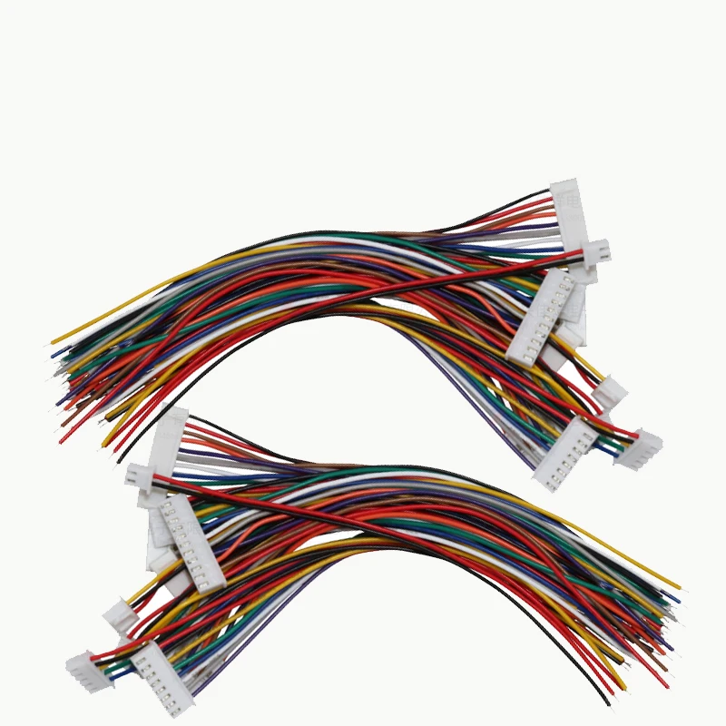 10Sets JST XH2.54 XH 2.54mm Draad Kabel Connector 2/3/4/5/6/7/8/9/10 Pin Pitch Mannelijke Vrouwelijke Stopcontact 20 cm Draad Lengte 26AWG