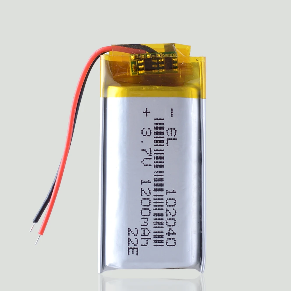 3,7 V 1200mAH 102040 полимерный литий-ионный/литий-ионный аккумулятор для GPS Mp3 Mp4 радиоуправляемое электрическое устройство DVR CAM