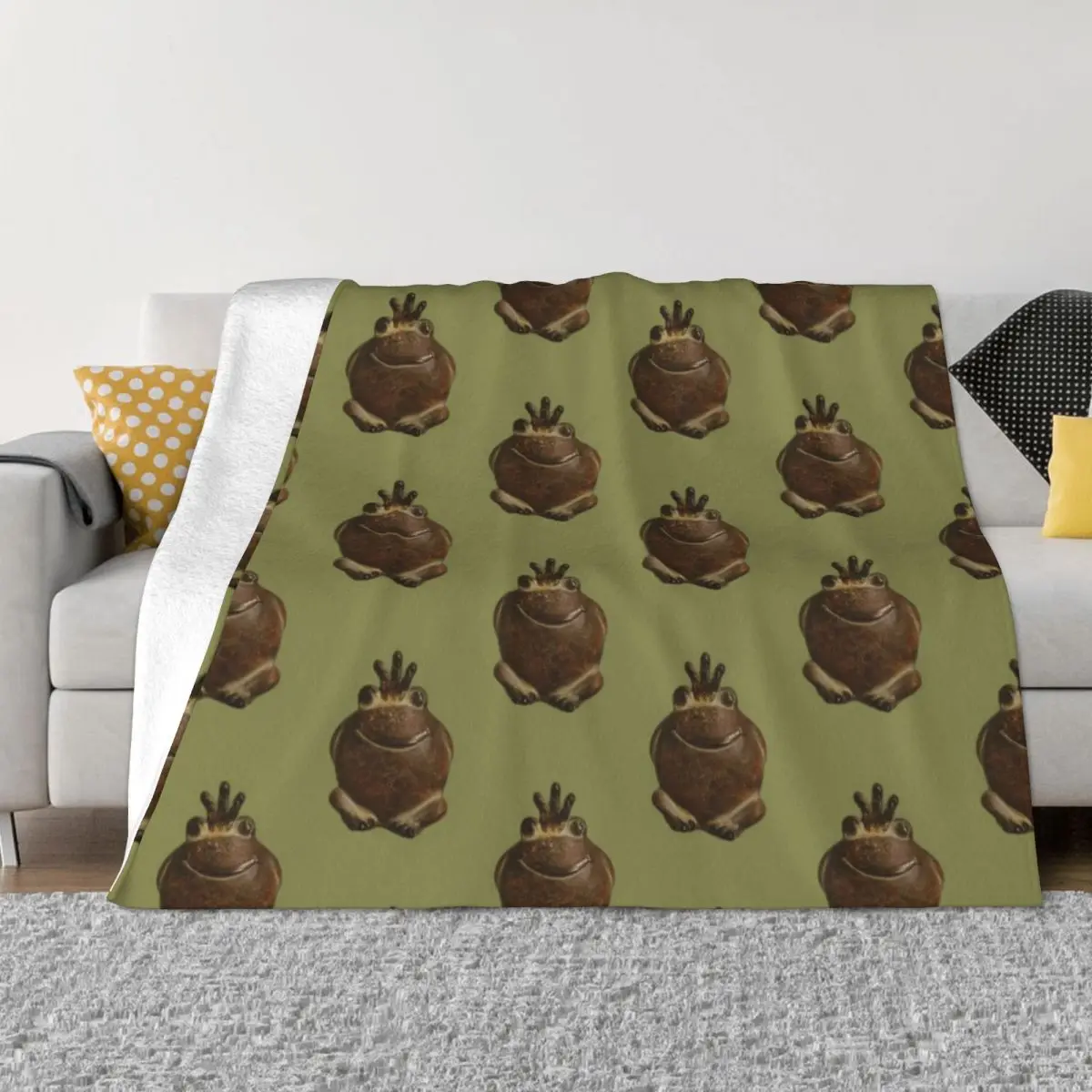 

Don't be a frog! NATURE Throw Blanket For Sofa Thin Multi-Purpose funny gift