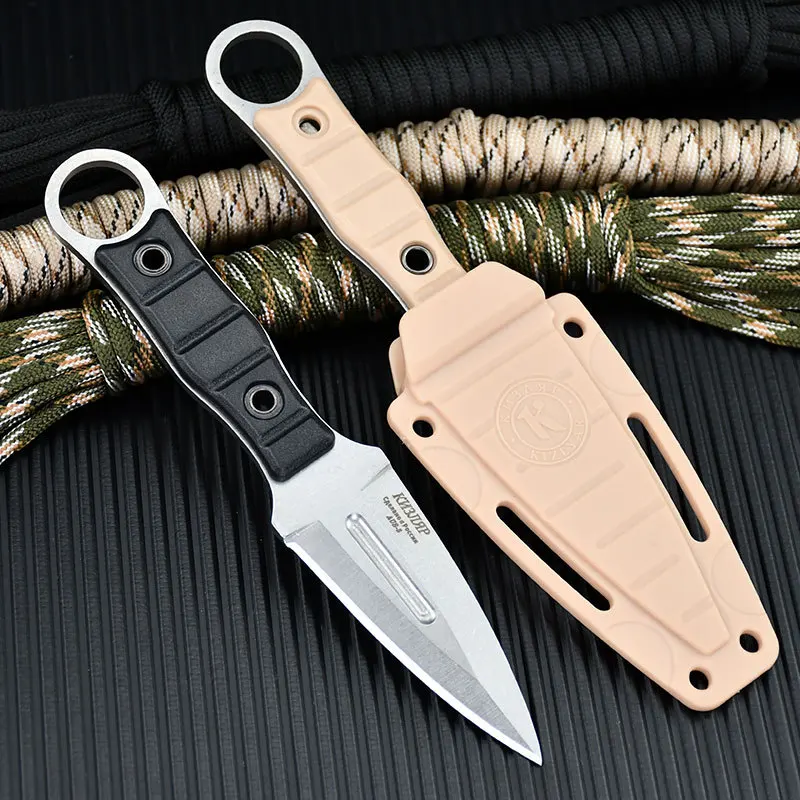 Outdoor camping high hardness straight knife, multi-function knife, hand knife, one steel straight knife, sharp knife