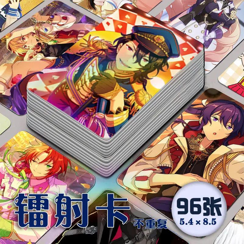 Ensemble Stars Isara Mao Yuuki Makoto Saegusa Ibara Cosplay Laser Card Student Collection Card Fans Photo Postcard Birthday Gift