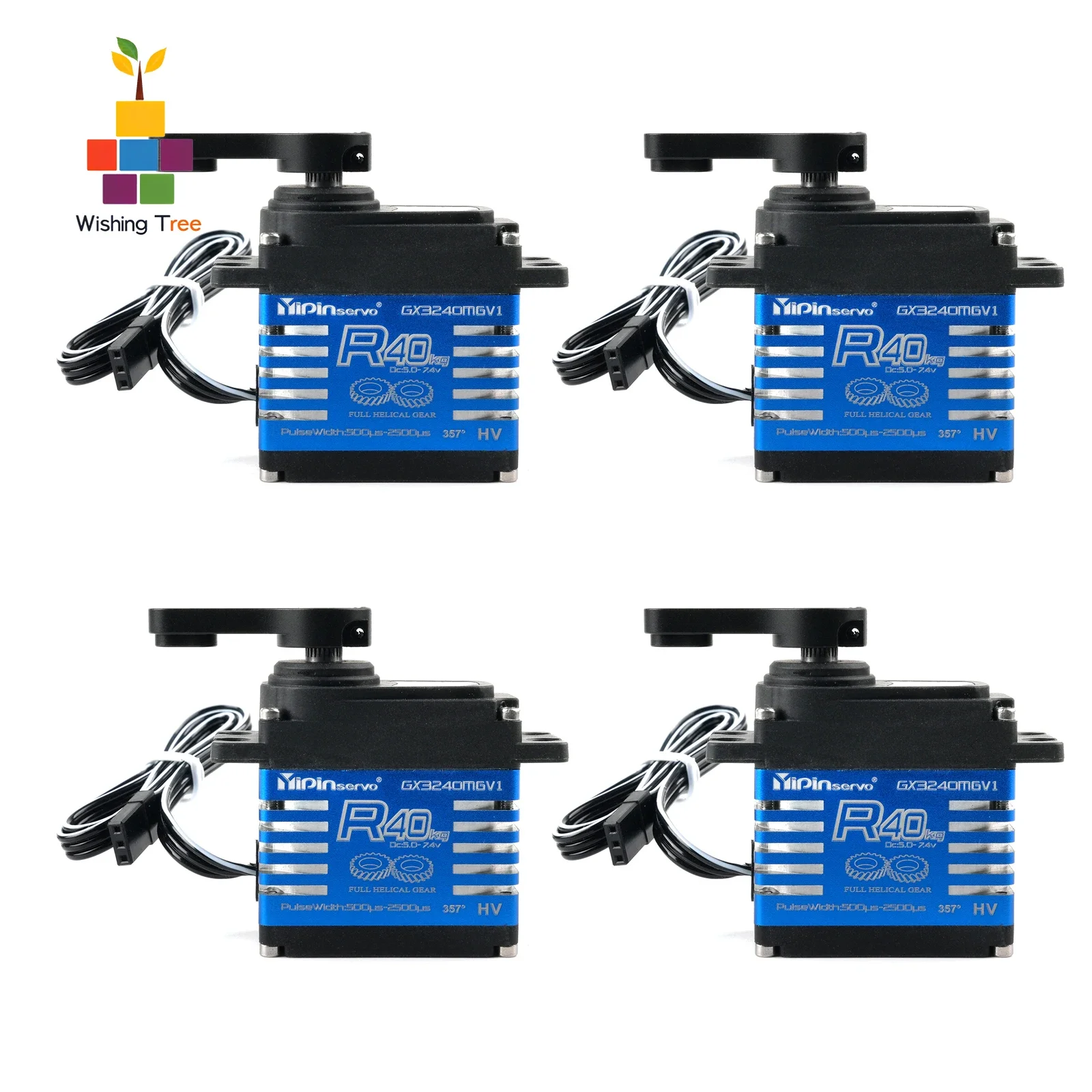 YP3240SMG 40KG High Torque Digital Servo 180/270/360° Continuous Rotation for 1:8 1:10 TRX6 Scx10 RC Crawler