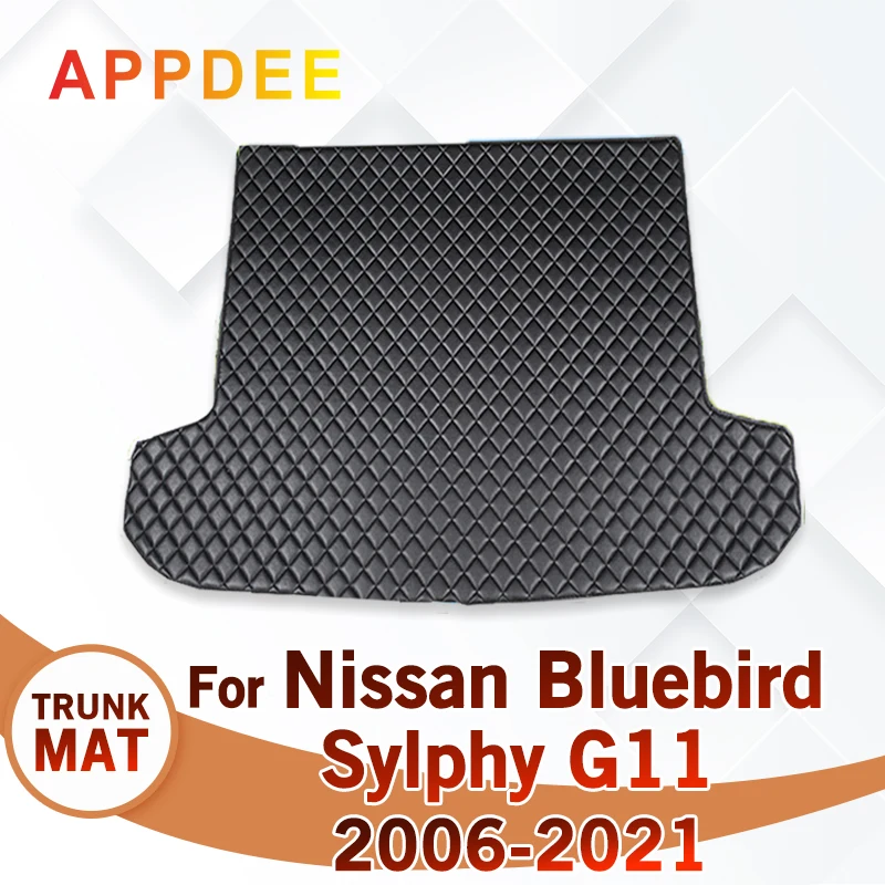 Car Trunk Mat For Nissan Bluebird Sylphy G11 2006-2021 20 19 18 17 16 15 14 13 12 11 10 09 Custom Car Accessories Auto Interior