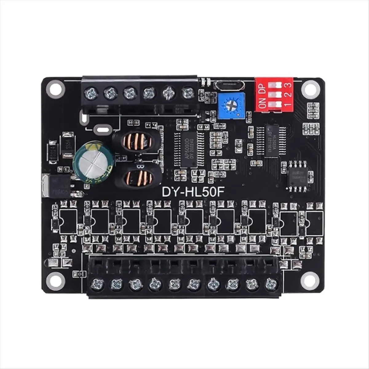 

DC9-24V 60W Voice Broadcast Device Sound Board Low Level Trigger One-on-One MP3 Playback TF Card USB Drive-BCBW