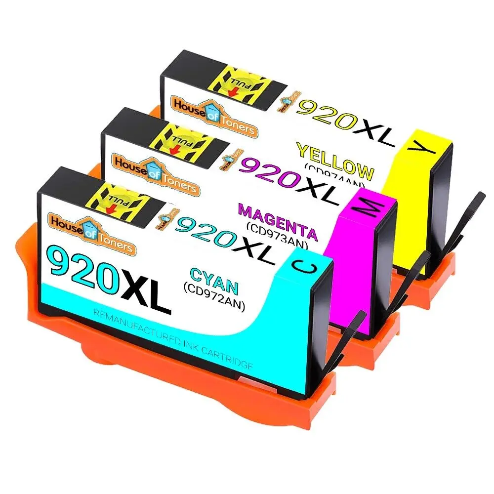 3 for HP 920XL CD9742AN CD973AN CD974AN High Yield Ink Cartridges Officejet 6000