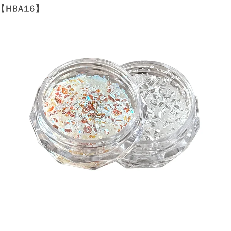 [HBA16] 1 ボックス ミニスパークリングネイルグリッター スパークリングネイルデコレーション ネイルサロンデザインアクセサリー DIY ネイルアートデザイン