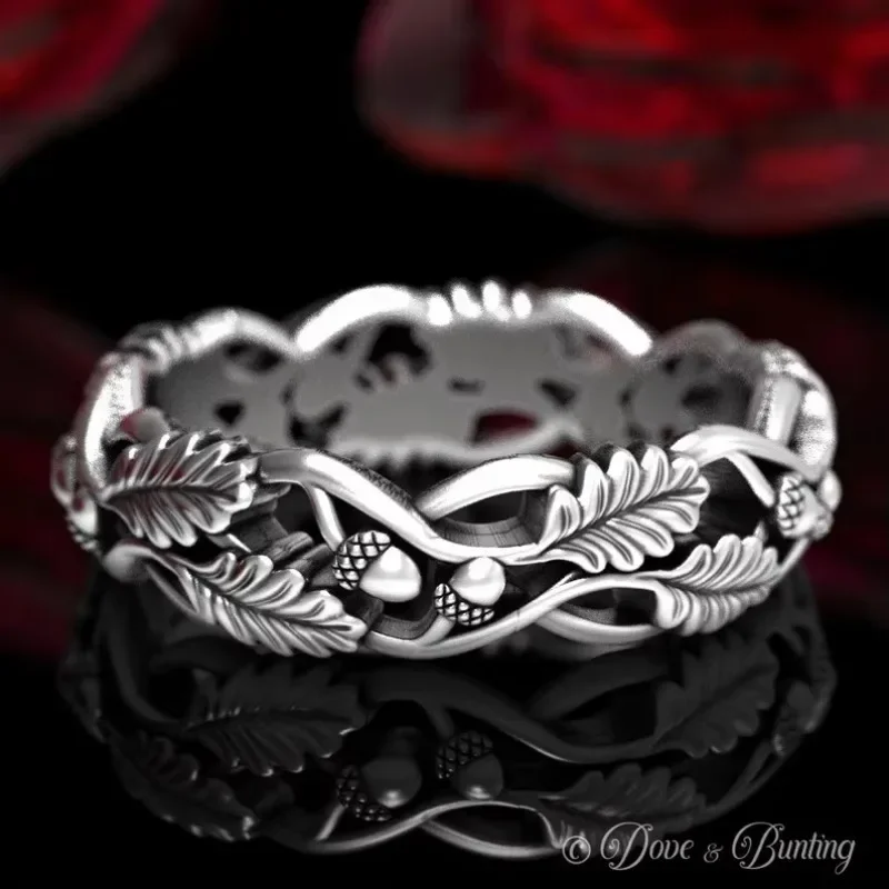

European and American new fashion thorns shape creative retro personality men's and women's rings