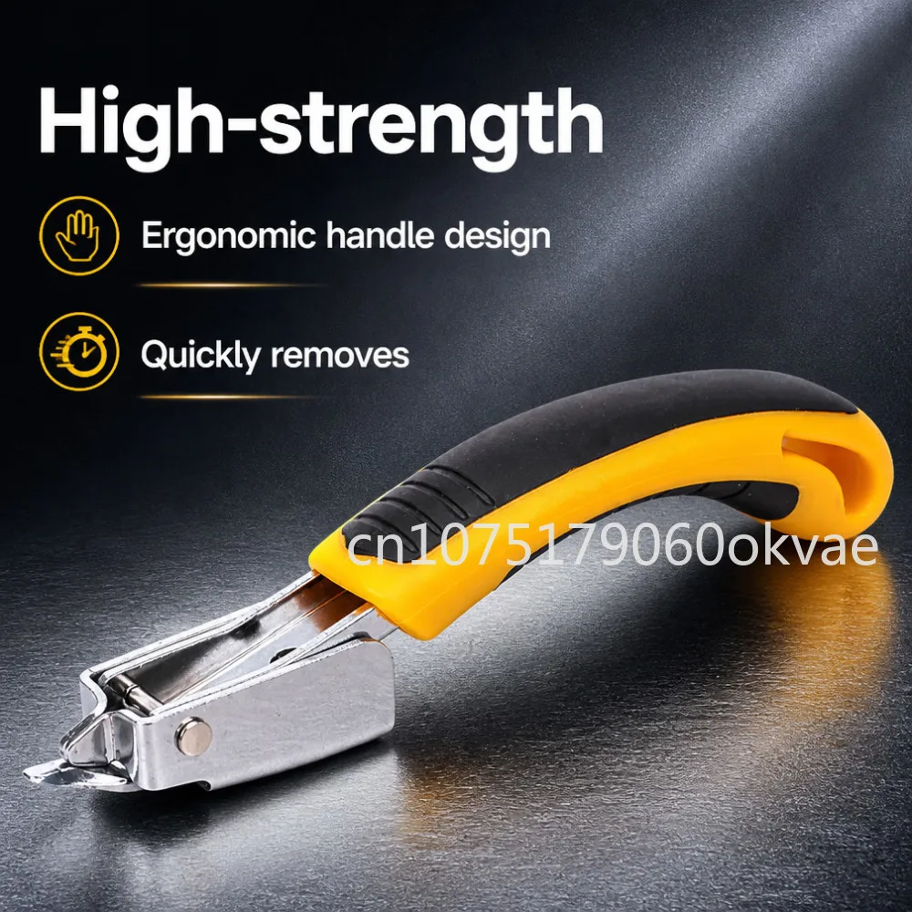 Professional Staple Puller Remover for U-Type and Door-Type Staples, Efficient Lever Principle Design Hand Tool