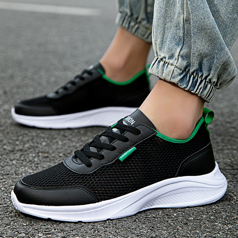 Men's Casual Shoes Wear-Resistant Fashion Breathable Trendy All-match Comfortable Outdoor Round Toe Platform Shoes Spring Main