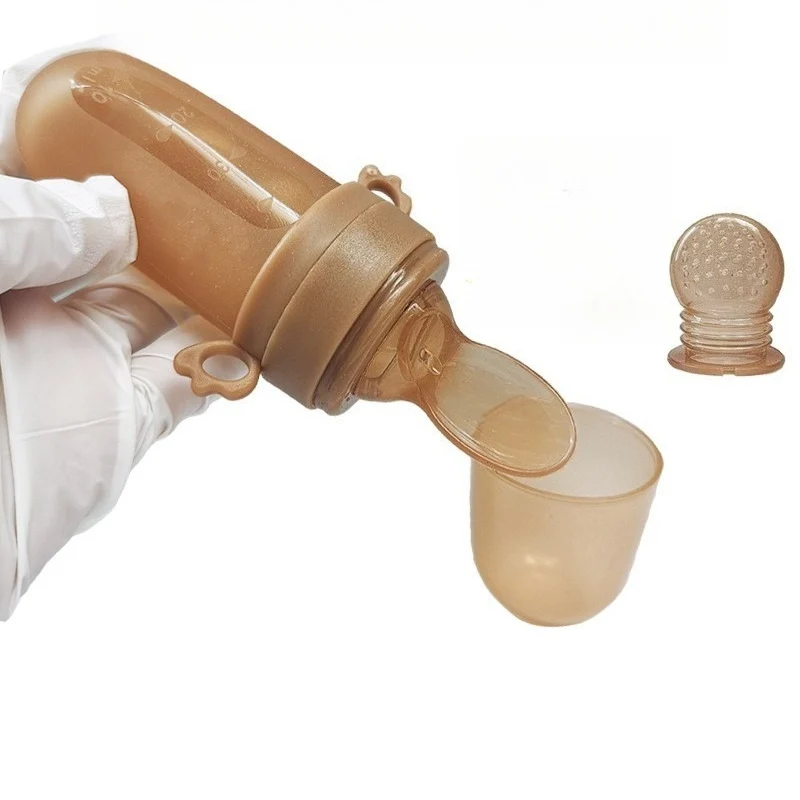 

Baby Feeding Bottle BPA Free Silicone Rice Cereal Spoon Newborn Tableware Baby Goods Feeding Spoon Baby Accessories