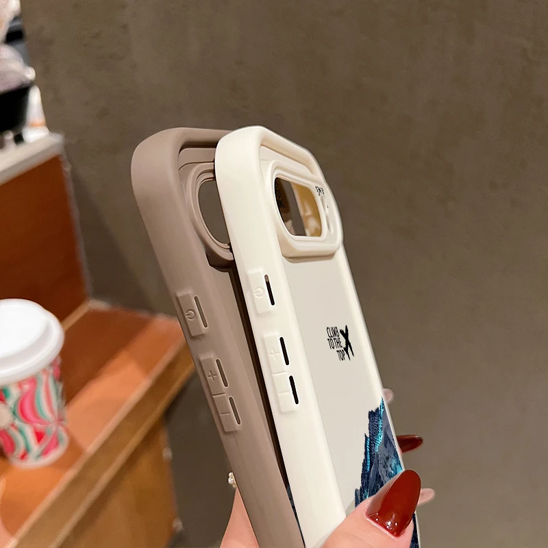 Etui na telefon z motywem samolotu, śnieżnych gór, do Google Pixel 10 9 8 7 Pro 8A 7A Pixel 9 10 Pro XL, odporne na wstrząsy, jednokolorowe, z TPU.