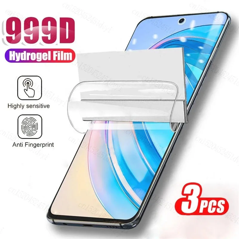 Гидрогелевая пленка с полным покрытием для Honor X8a X9 5G X8 4G X7a X6 X5 X40 X40i X50i X50, 3 шт., защитная пленка высокого качества