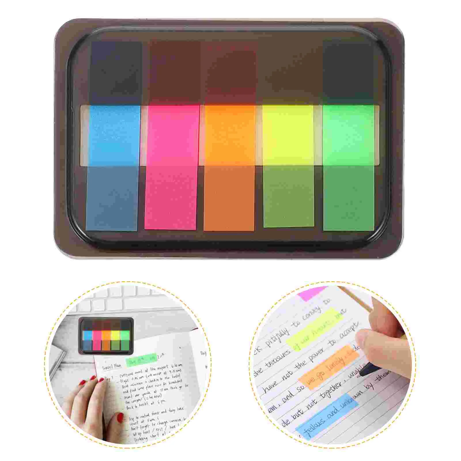 

5 Boxes Index Sticker Sticky Memo Notes Label Stickers Labels Self-Adhesive Pads Office Supplies Fashion Notepads