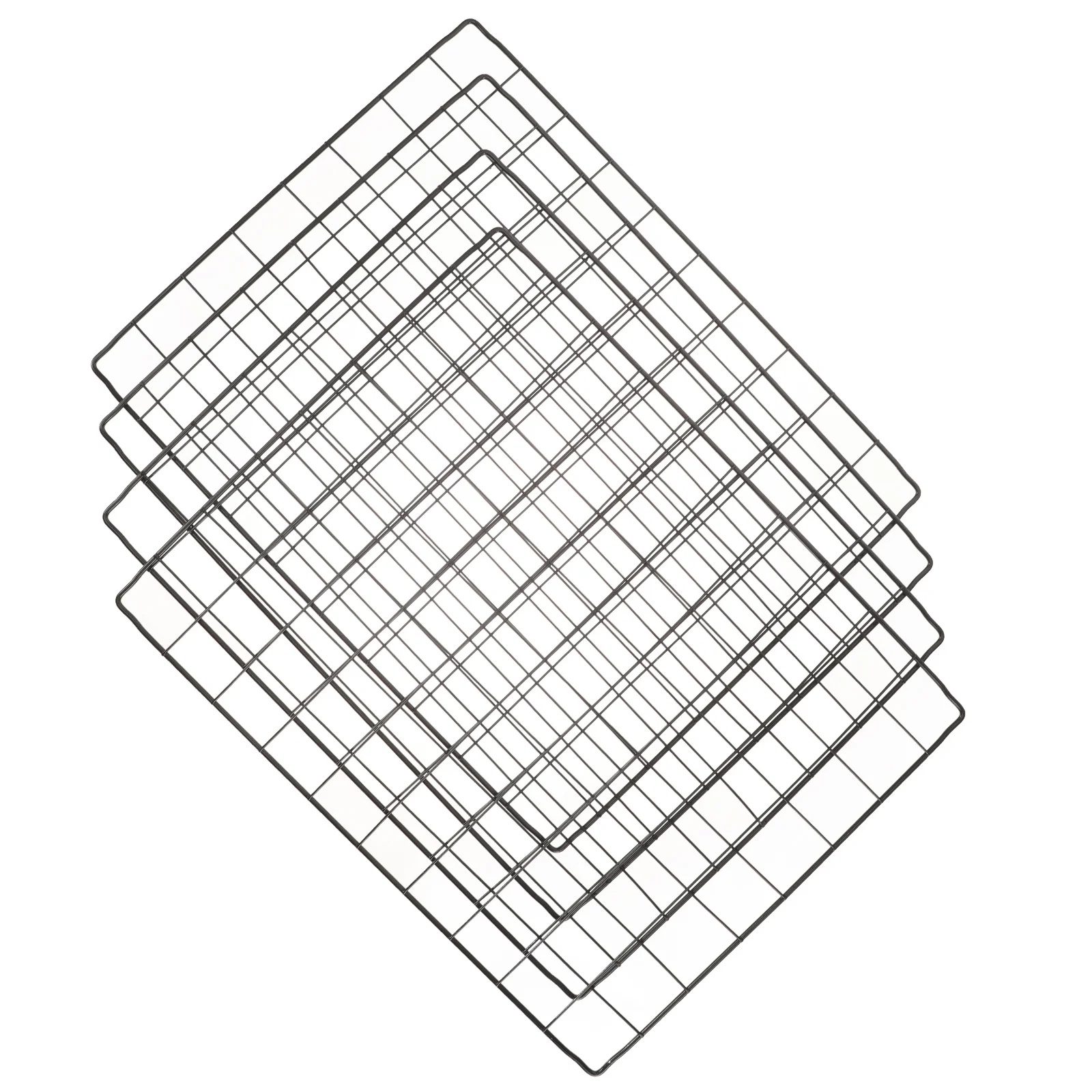 4-teiliges Haustier-Zubehör für Hundekäfige, Abnehmbare Gitterzäune für Hunde, DIY-Montage, Robuste Draht-Laufstallpaneele für Große und Mittelgroße Welpen