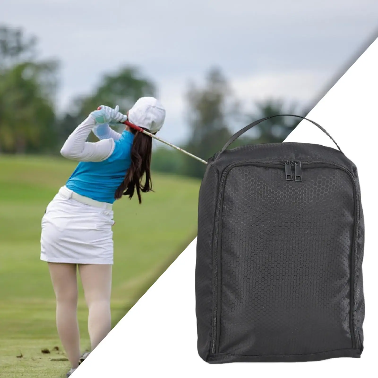 Golf Shoe Bag Organizer, Multi-Purpose Waterproof Outdoor Ventilated Accessory,