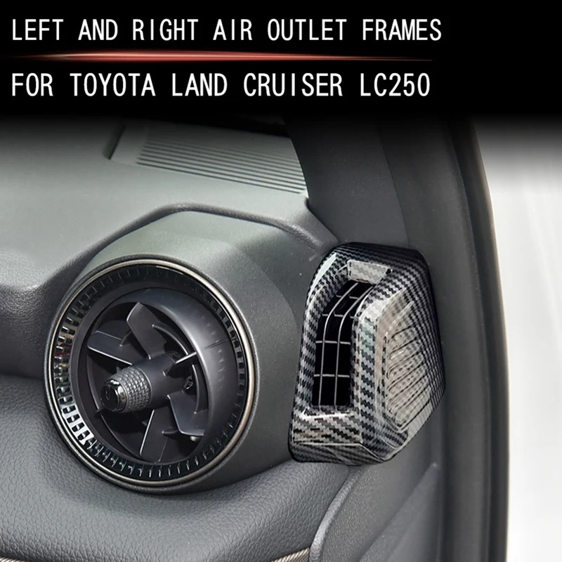Car Dashboard Air Conditioning Outlet Frame Air Outlet Trim Sticker For Toyota Prado LC250 2024 image 2