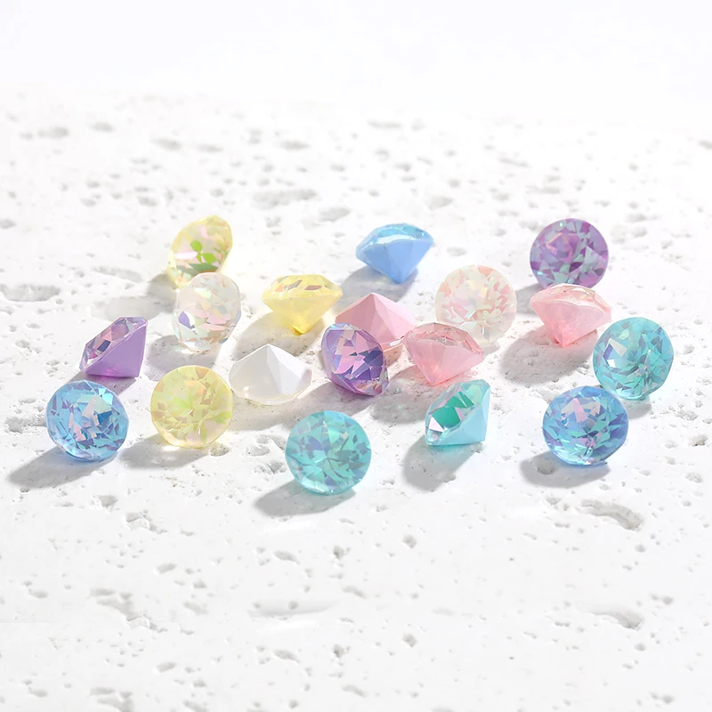 Glitter Rivoli Rhinestones Diamond K9 Quality Crystal Pointback Jewelry Stones Nails Art Beads Earring Ring Making Accessories