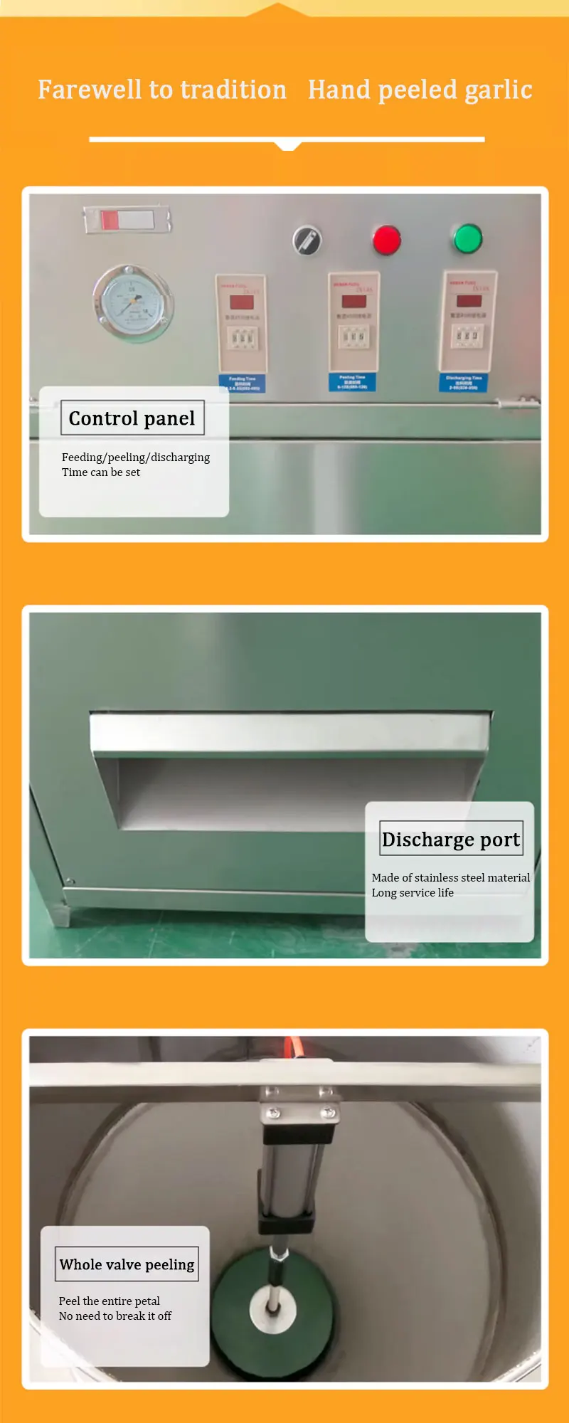 

Automatic Garlic Husk Remover Tabletop Mini Garlic Peeling Machine Equipment
