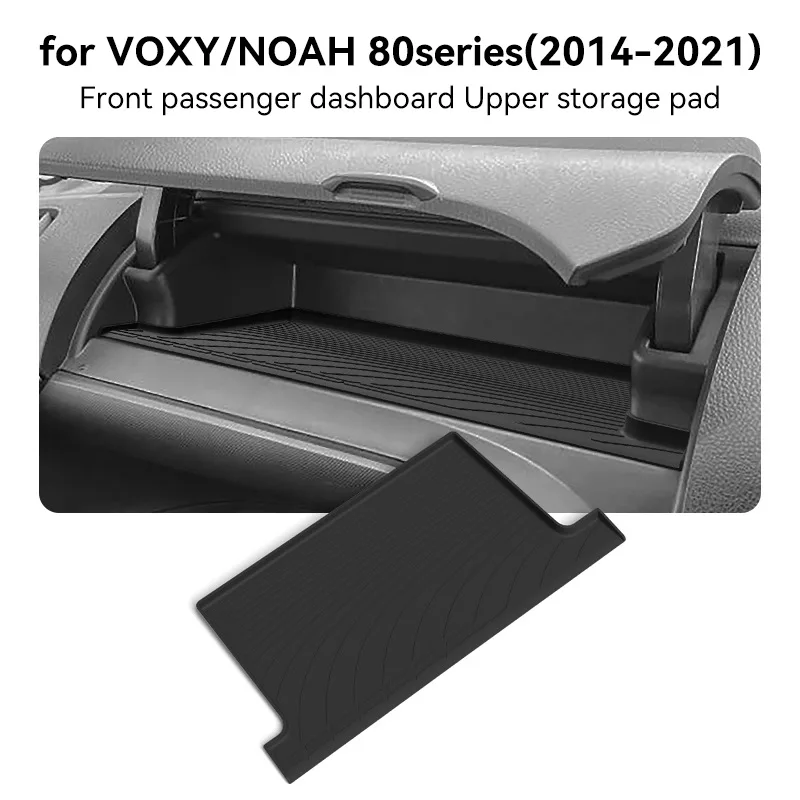 For 2014-2021 Toyota VOXY NOAH 80 Passenger Glove Box Upper Inner Silicone Storage Mat Anti-Slip Liner Car Interior Accessories view 5