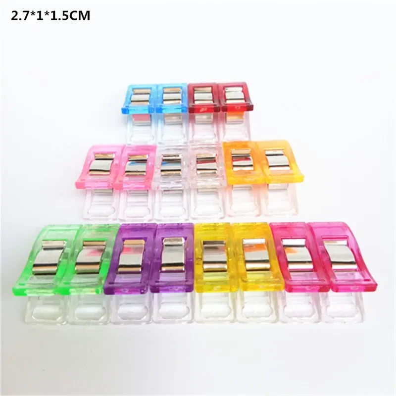 2000Pcs High Quality Multicolor Plastic Clips For Patchwork Sewing DIY Crafts Quilt Quilting Clip Clover Wonder Clip 9 Colors