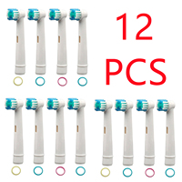 12xReplacement Brush Heads For Oral-B Electric Toothbrush Fit Advance Power/Pro Health/Triumph/3D Excel/Vitality Precision Clean