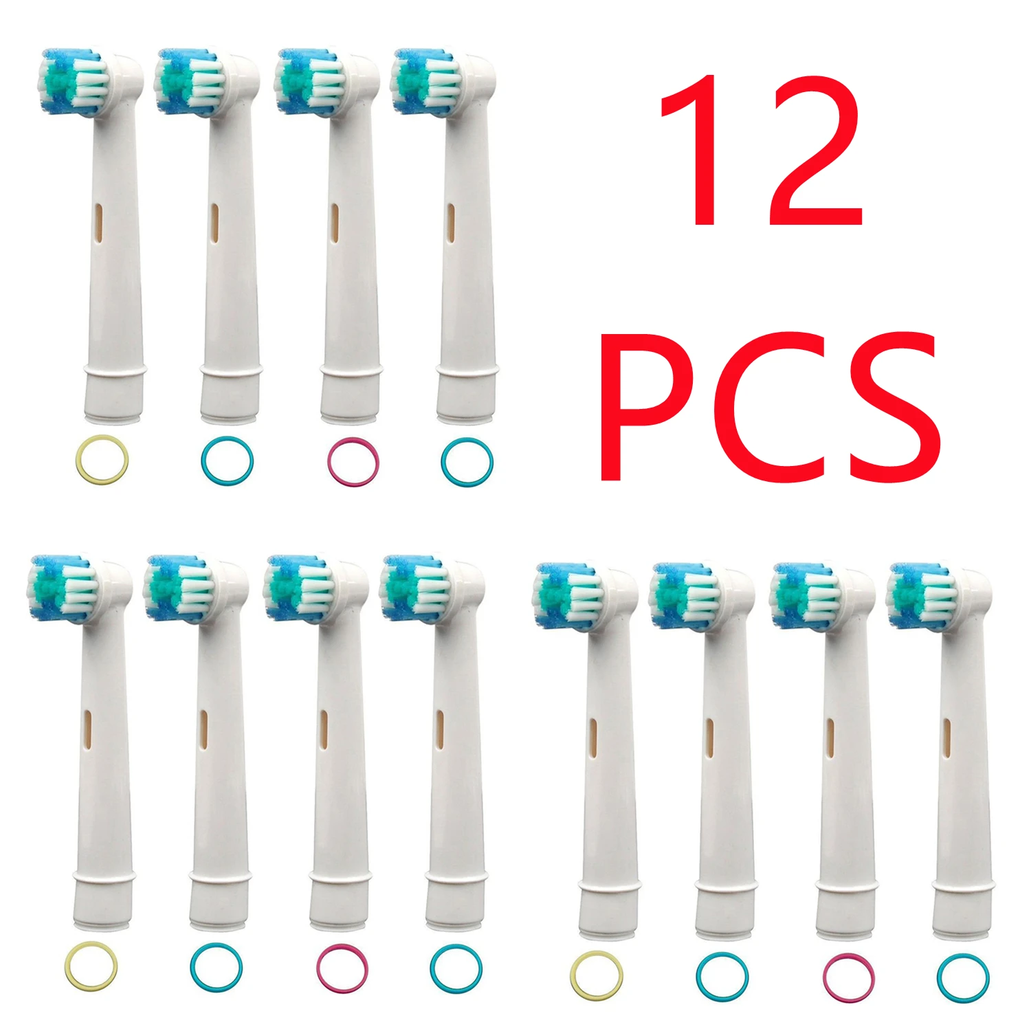 12×Replacement Brush Heads For Oral-B Electric Toothbrush Fit Advance Power/Pro Health/Triumph/3D Excel/Vitality Precision Clean