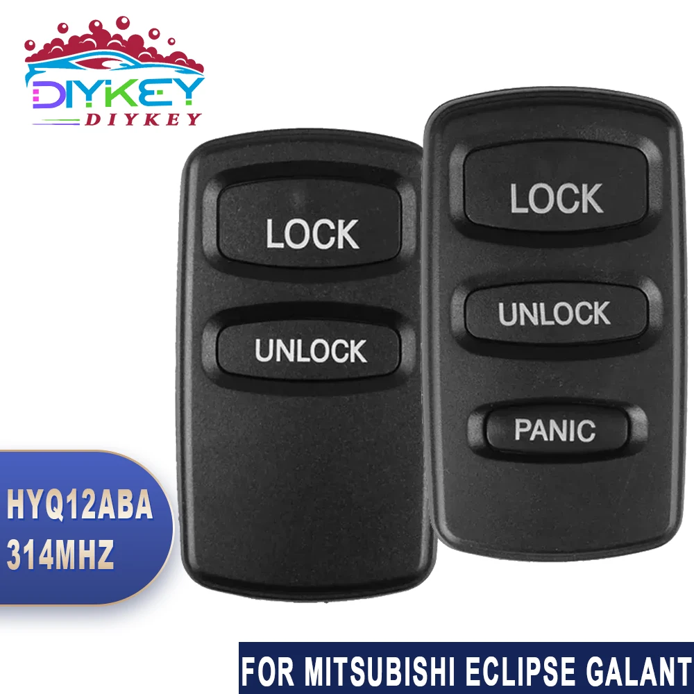 

DIYKEY FCC ID: HYQ12ABA для Mitsubishi Eclipse Galant 1999 2000 2001 314 МГц пульт дистанционного управления 2 / 3 кнопки брелок автомобильный ключ