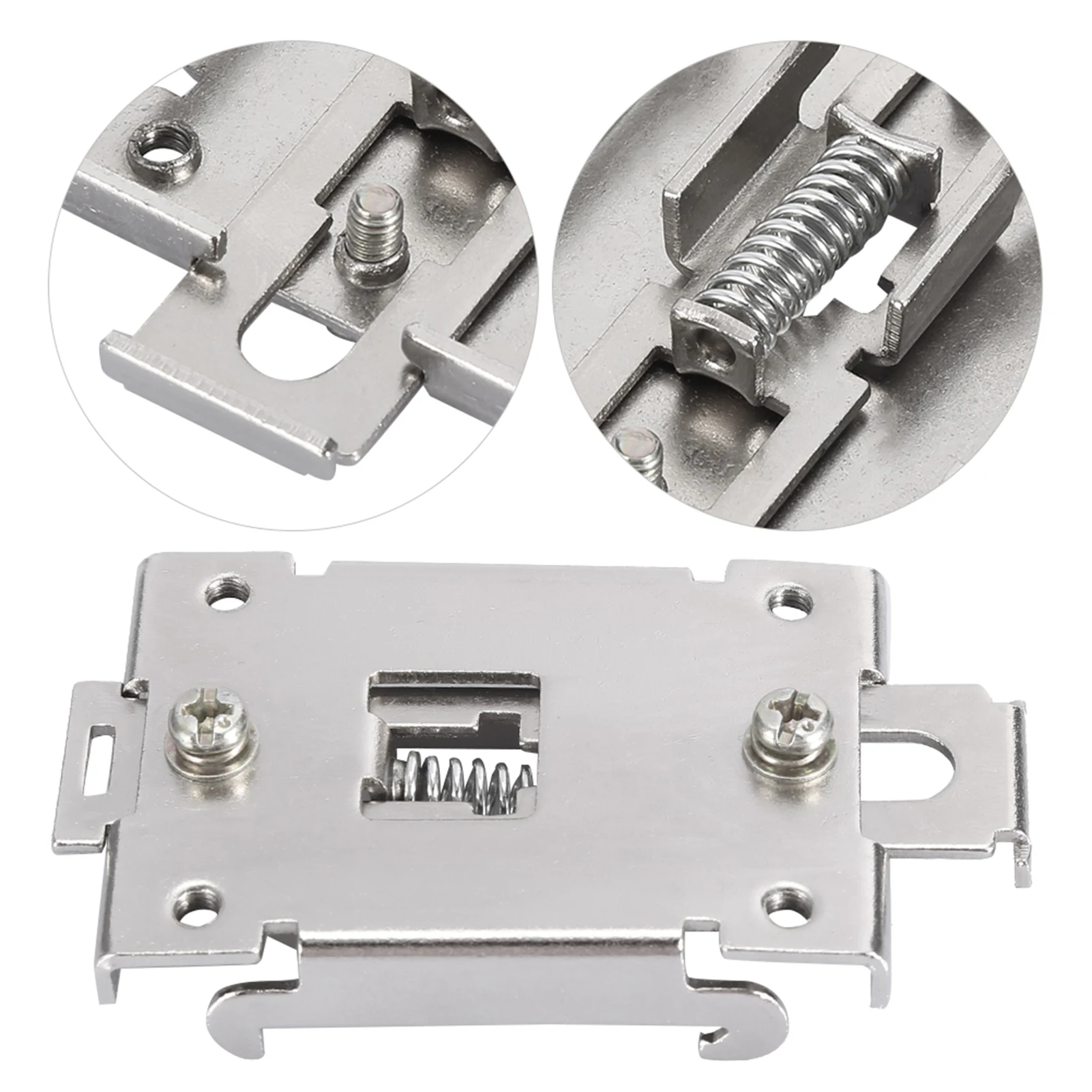 DIN Rail Mounting Clip  state relay clip 35MM DIN Rail Fixed  State Relay Clip Clamp With 2 Mounting Screws