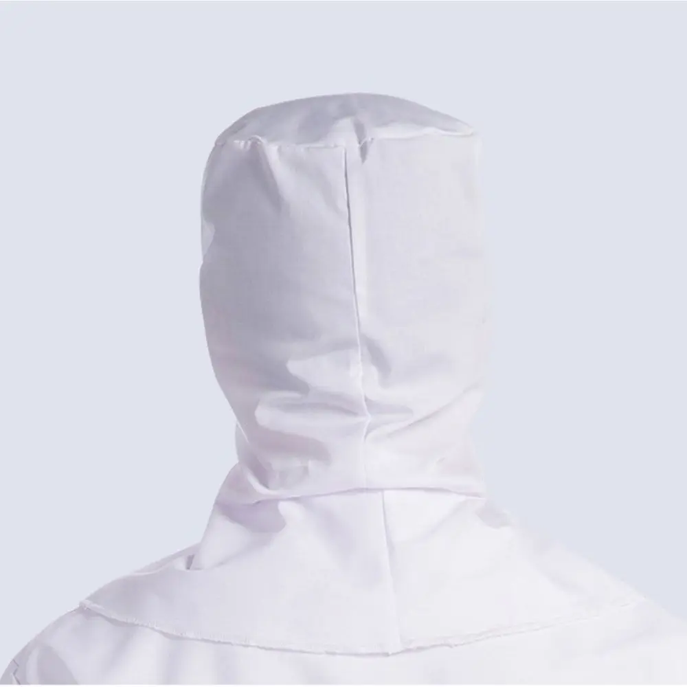 Easy Wash Dust-free Shawl Hat Neck Protector Breathable Food Service Work Cap Unisex Design Solid Color Workshop Work Hat