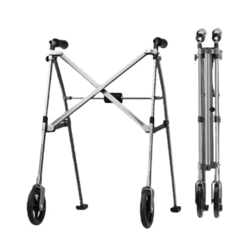 

elderly walker rehabilitation special moped aid armrest training mobile chair stick crutches Foldable Sturdy durable Quad cane