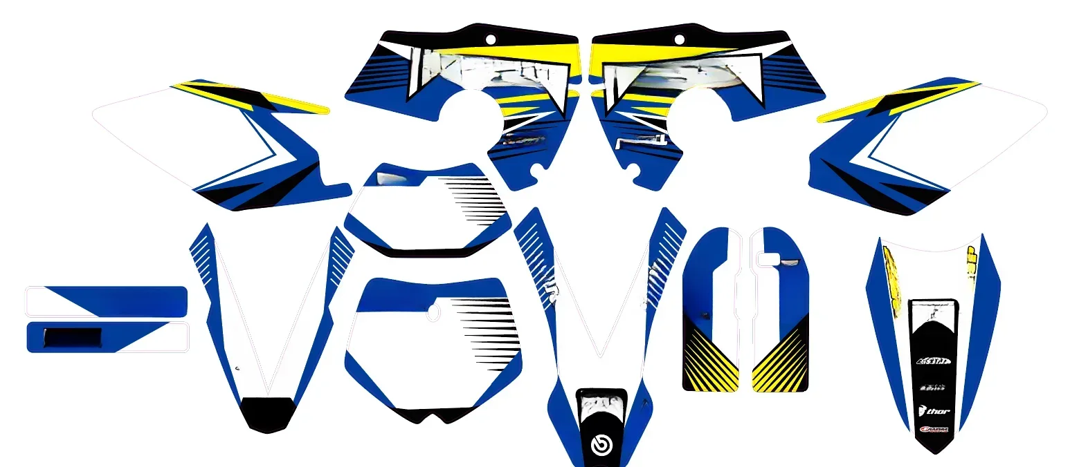 Motorcycle Sticker Graphic Decal Kit DECO For Husaberg  Enduro all models FE390 FE450 FE570 FX450 FS570 2006 2007 2008 Graphics