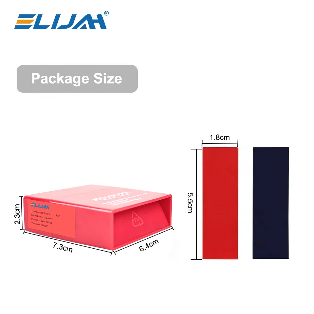 ELIJAH 300 Sheets Dental Articulating Paper 55*18mm Blue Red Double-sided Bite Strips Oral Dentist Teeth Care Whitening Material