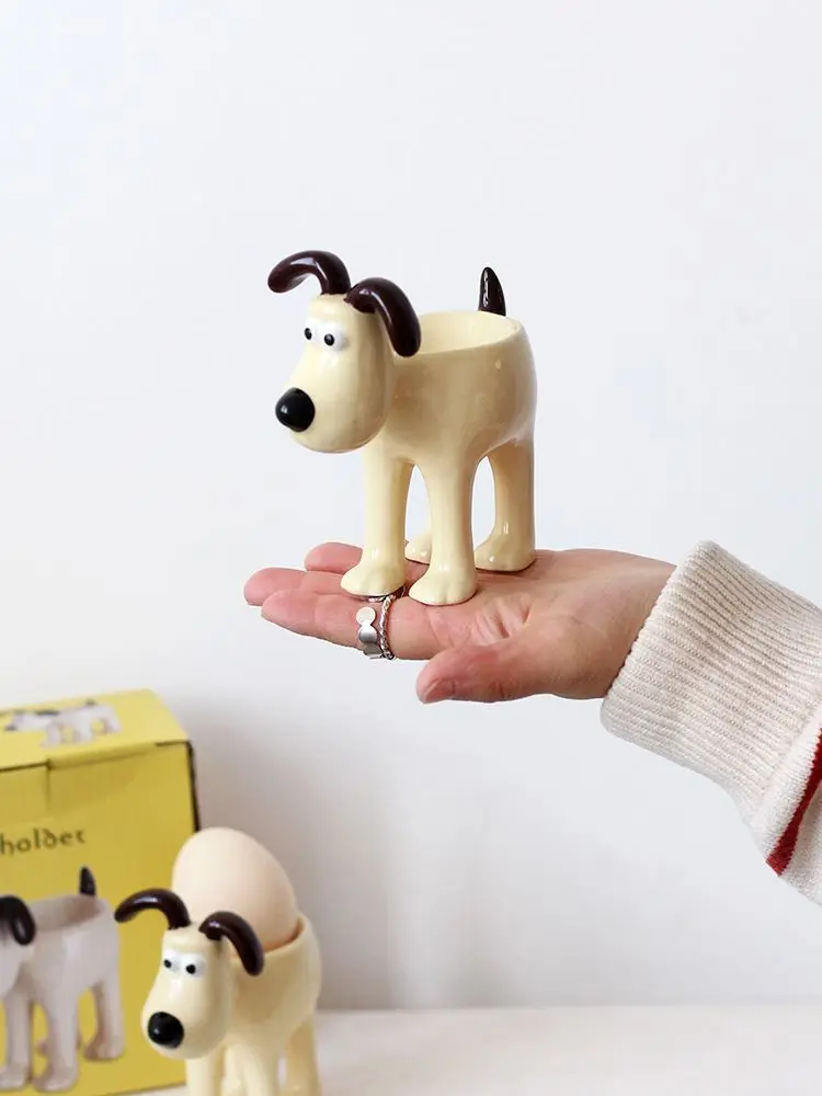 Cartoon Cute Dog Shape Egg Holder High Temperature Resistance Makeup Egg Sundry Storage Accessories Breakfast Egg Tool ZD233