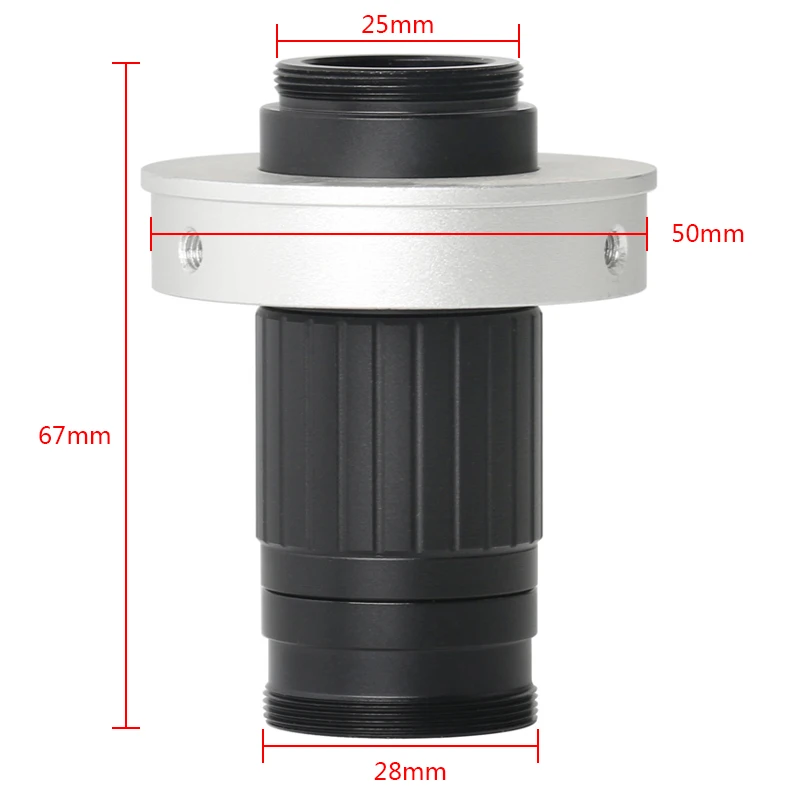 

HD 30X-65X Adjustable Zoom CS C Mount Lens Magnification Eyepiece Lens for Industrial VGA HDMI USB Video Microscope Camera