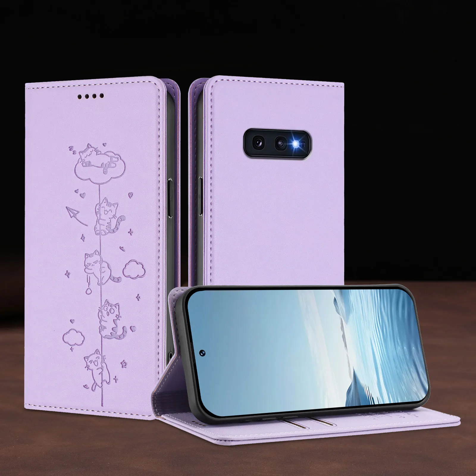 Luxury Magnetic Leather Wallet Flip Shockproof Protective Phone Cover For Samsung Galaxy S10e S10 Plus S10 S9 Plus S9 S8 Plus