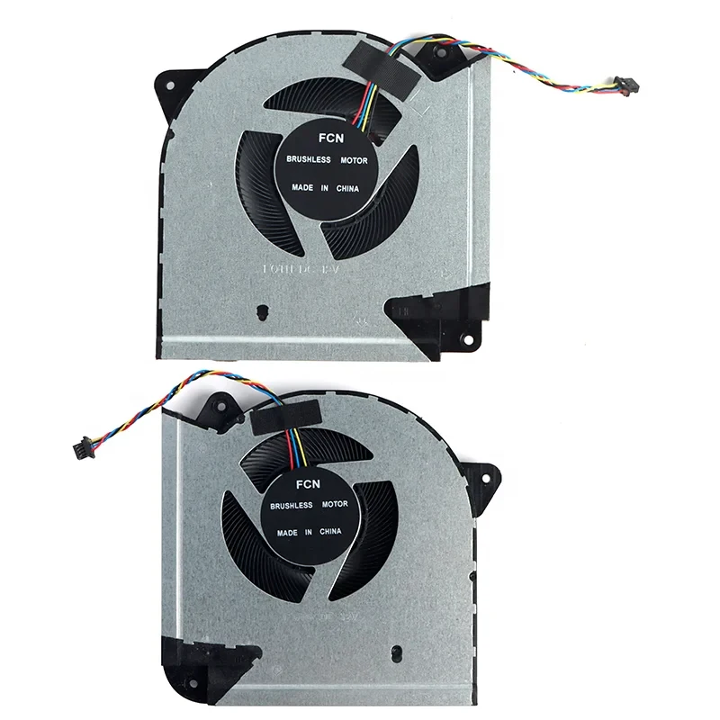 12V 6W Cooling Fan for ASUS ROG Strix G733CW Gaming Laptop Replacement CPU GPU Pair 4 Pin PWM 13NR0DB0P01011 FCN Part