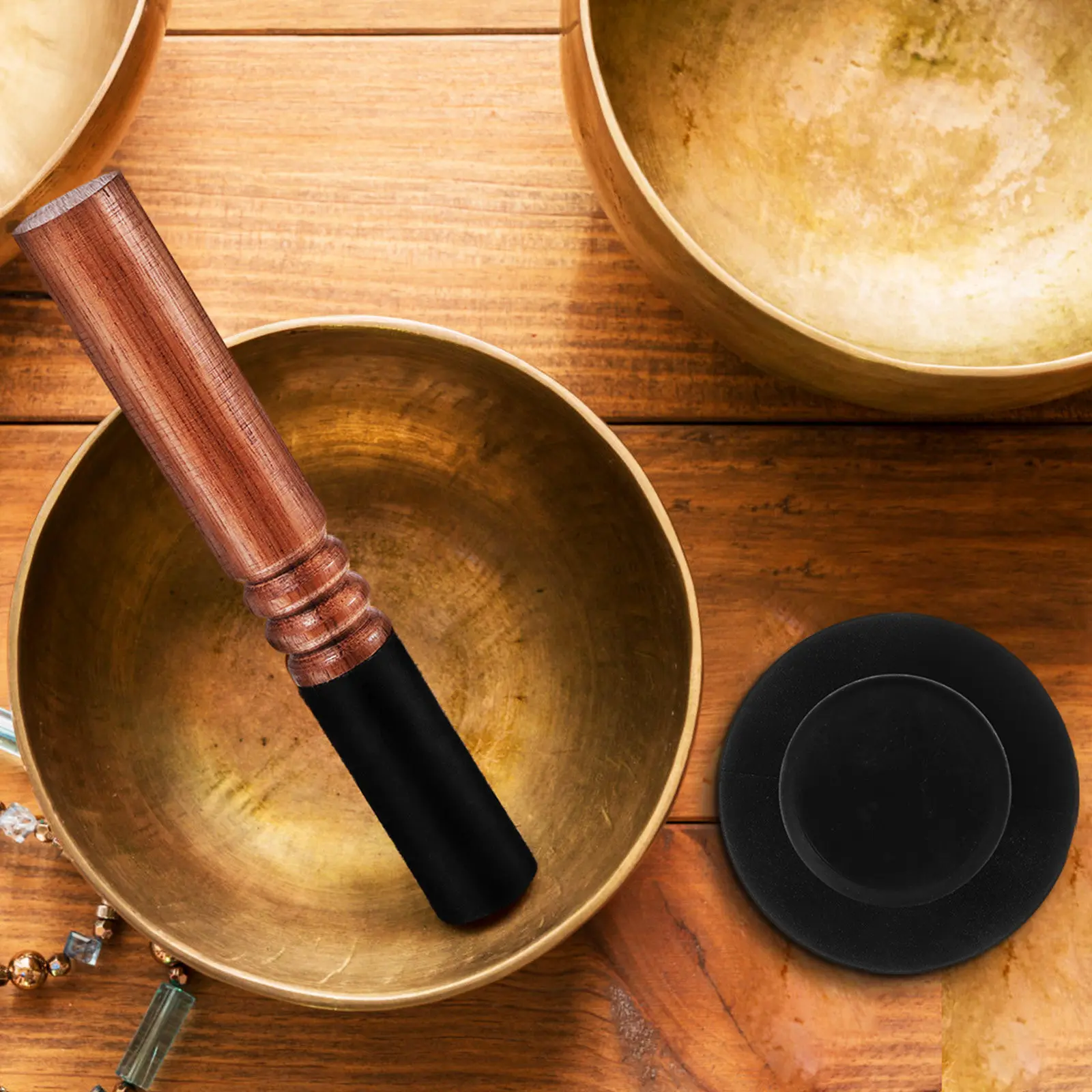 

Buddha Sound Bowl Suction Rubber Sucker Tool Wrapped Stick Strong Suction Singing Bowl Lift Handle Replacement